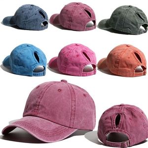 Wholesale Unisex Vintage Cotton Adjustable Trucker Dad Hat Dyed Distressed Sports Caps Blank Washed Baseball Cap - Product Image 1