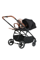 Poussette double pour bébé et tout-petit, taille complète, côté à côté, légère, réversible, compacte, pliage facile, capacité de charge de 15 à 20 kg, 0-3 ans