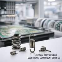 Konektor Elektronik Induksi Berlapis Nikel Spiral Coil Berkualitas Tinggi Kustom, Saklar Pegas Kompresi Sentuh, Pegas Kawat