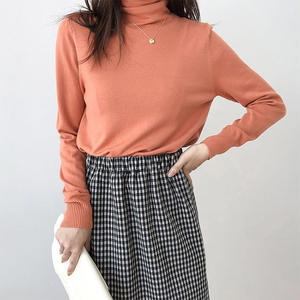 2020 <span class=keywords><strong>cuello</strong></span> tortuga manga larga viscosa de poliéster de nylon <span class=keywords><strong>Jersey</strong></span> suéter de mujer - Product Image 2