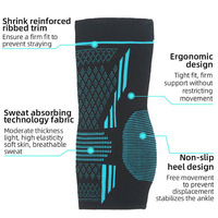Nouvelle Protection de Cheville et Pied Compressives Respirantes à Haute Élasticité pour le Sport et le Basketball