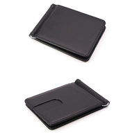 Portefeuille homme simple et compact, version homme en cuir de vachette haut de gamme, pince à billets pour dollars américains, pince à billets en cuir véritable