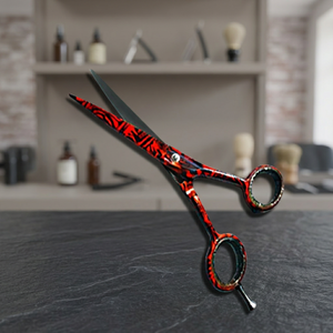 Ciseaux de coiffure professionnels ASAP pour salon de barbier, pour droitiers, manche moyen, confortables, tranchants, durables, bord de rasoir, 15g, beauté - Product Image 4