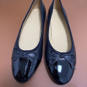 Mocassins plats en cuir d'agneau véritable pour femme, chaussures de ballet, mocassins décontractés pour femme, bout rond, avec nœud, grandes tailles - Product Image 5