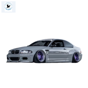 Kit Carrozzeria Larga Stile Rocket Bunny per BMW Serie <span class=keywords><strong>3</strong></span> E46 2005, Aggiornamento M3 con Nuovi Paraurti, Adatto ai Modelli 1998-2005 - Product Image 5