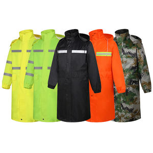 معطف مطر طويل للرجال HA735 باللون الأصفر، مقاوم للماء، مناسب للدراجات النارية - Product Image 1