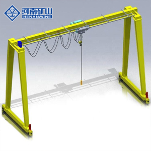 3 pha 380V động cơ động cơ bánh răng mang đường sắt/railless kuangyuan mới loại Châu Âu đơn dầm giàn cần cẩu 5-20t Điều khiển từ xa - Product Image 5