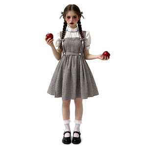 Disfraz de Halloween de Dorothy de Yi Xiaoyi, Vestido a Cuadros de Colegiala con Diadema - Product Image 4