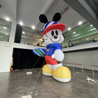 Modèle de chien gonflable géant décoratif pour parc, personnage de dessin animé personnalisé, vente en gros de personnages de dessin animé gonflables
