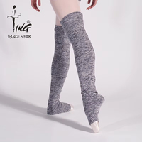 Vente en gros de bas élastiques tricotés de haute qualité, protection thermique pour les jambes, accessoires de danse, chauffe-jambes de danse