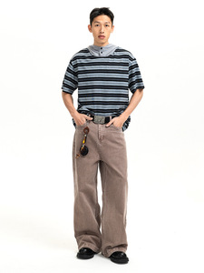 <span class=keywords><strong>Abbigliamento</strong></span> Maschile all'Ingrosso, T-Shirt con Cappuccio a Righe, Design alla Moda, <span class=keywords><strong>Abbigliamento</strong></span> Casual da Uomo di Tendenza, Fornitore <span class=keywords><strong>Online</strong></span> - Product Image 3