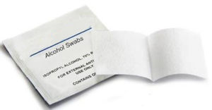 Hisopos de limpieza desechables con alcohol isopropílico 70% para uso médico a la venta - Product Image 3