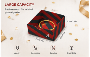 Luxury Cartoon Print 24 Day Advent <b>Calendar</b> Box Double Door Rigid Paperboard Christmas Mystery Box for Cosmetic Beauty Gift - Product Image 6