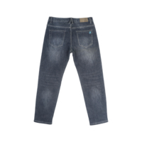 Jean gris anthracite pour homme, pantalon en denim noir délavé, coupe droite, effet usé, cinq poches, décontracté, fabricant OEM, vente en gros