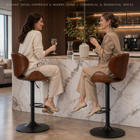 Nouvelles chaises de salle à manger industrielles modernes pour cuisine, café, restaurant, tabourets de bar industriels avec dossier