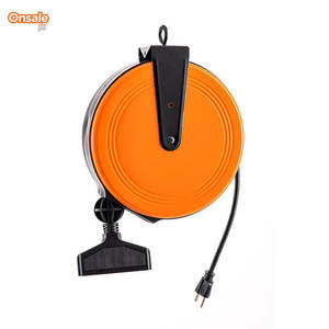 Linsheng giá bán buôn tự động điện mở rộng cáp Reel xách tay có thể thu vào dây Reel - Product Image 1