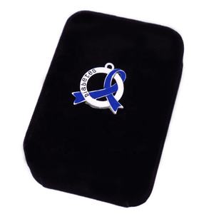 Ruban en alliage métallique Sensibilisation aux maladies Bleu <span class=keywords><strong>Diabète</strong></span> Charme Diabétique Pendentif Bijoux <span class=keywords><strong>Pour</strong></span> Bracelet Collier Fabrication - Product Image 4