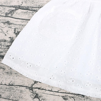 Fabricants de vêtements pour bébés, vêtements pour bébés filles sur mesure, robe sans manches blanche, robes d'été pour bébés