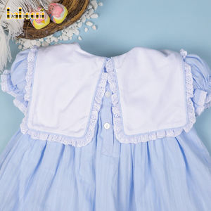 Vestido Tipo Blusa con Estampado de Conejito para Niña, Verano, Estilo Francés, OEM ODM, Ropa Infantil Personalizada, Transpirable, Ecológica, Venta al por Mayor - Product Image 6