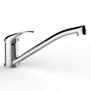 FAST LINE - Miscelatore per Lavello Cromato con Beccuccio Girevole Alto - Product Image 1