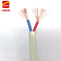 BVVB RVVB 2-adrig 1,5mm 2,5mm Kupferdraht PVC-isoliertes und ummanteltes Flach kabel Weißer elektrischer Innen draht