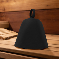 Chapeau de sauna personnalisé en feutre de laine mérinos, couleurs Pantone, pour banya russe et hammam