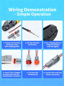 DT serisi 2-6P otomotiv konnektör kablo tesisatı montajı - Product Image 4