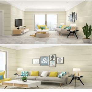Premium 3D Stereo Wildleder-Tapete Moderne Geometrische Vertikale Streifen für Schlafzimmer Wohnzimmer TV-Hintergrundwand - Product Image 3