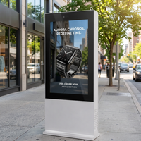 Kiosco de Señalización Digital para Exteriores, Impermeable IP65, 4G, con Monitor LCD de Alto Brillo, para Centros Comerciales y Tiendas Minoristas