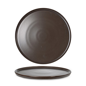 Plato de Cena Apilable de Porcelana Fina Rinart con Impresión Digital Reactiva Marrón, 26 x 1.7 h cm, para Suministros de Restaurantes y Hoteles, Vajilla - Product Image 1