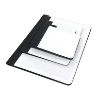Carpeta Portafolio A4 en Blanco para Sublimación con Bloc de Notas Recargable, Ranura para Tarjetas y Soporte para Bolígrafo