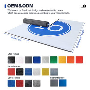 オーダーメイド BJJ 畳マットロール 柔術 柔道 レスリング用 格闘技向け ロールアウトマット - Product Image 2