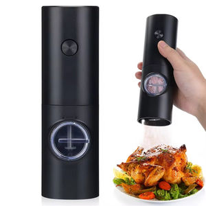Moulin à sel et poivre automatique rechargeable à piles avec réglage de la grosseur, gadget de cuisine en gros - Product Image 1