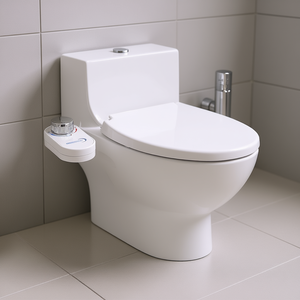 Accessoire de bidet pour siège de toilette, double buse, pulvérisateur d'eau fraîche, non électrique, pour hygiène féminine, blanc - Product Image 2