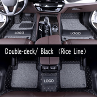 Accesorios para Auto en Oferta, Juego Completo de 3 Piezas de Tapetes de Cuero de Lujo para Auto, Personalizados para Carnival, para Vehículos con Volante a la Derecha