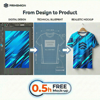 T-shirt sportif ajusté en maille à manches courtes avec impression par sublimation, séchage rapide, écologique, anti-UV et respirant