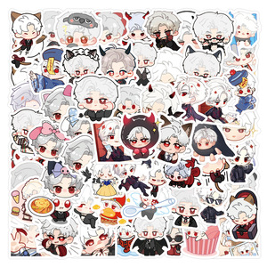 100 pièces/ensemble Anime amour et Deepspace Zayne Sylus Rafayel Caleb Q Version autocollants ensemble pour ordinateur portable bagages autocollant étanche - Product Image 2