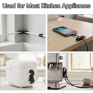 Support <span class=keywords><strong>enrouleur</strong></span> de cordon en gros pour appareils de cuisine, organisateur de câbles pour friteuse à air, cafetière, mixeur - Product Image 6