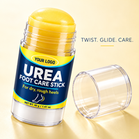 Stick de Soin des Pieds à 60% d'Urée, Exfoliant pour Peaux Mortes, Crème Hydratante pour Pieds Secs, Talons Fissurés et Peaux Rugueuses, Marque Privée