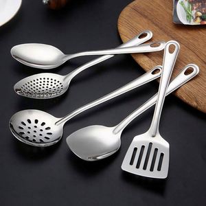 Factory High Quality Stainless Steel <b>Kitchen</b> Utensils Set Popular Wholesale Cooking Ladle <b>Tools</b> Metal <b>Gadgets</b> - Product Image 3