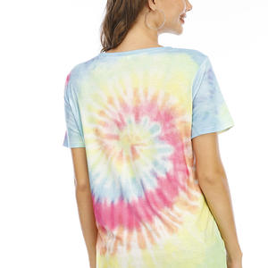 2025 t-shirt oversize in cotone da <span class=keywords><strong>donna</strong></span> di alta qualità 100% lavorato a maglia con stampa di caratteri estivi <span class=keywords><strong>abbigliamento</strong></span> da <span class=keywords><strong>donna</strong></span> - Product Image 3