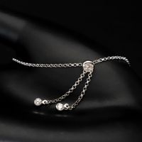 Pulsera de Tenis de Plata de Ley 925 con Diamantes de 3 mm, Pulsera Ajustable