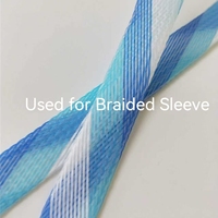 Filament de polyester 100 % teint pour tube en maille tressée rétractable, résistant à l'abrasion et aux hautes températures