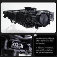 Juego de Faros LED de 12V 6000K para Audi A3 2013-2020, Carcasa de ABS Anti-Grietas, Conexión Plug+Play, Lámparas para Auto