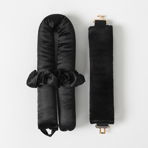 U Shape Fabric Hair Styling <b>Tool</b> Double <b>Hook</b> Curling Headband For Lazy Person Sleep Hair Care - Product Image 2