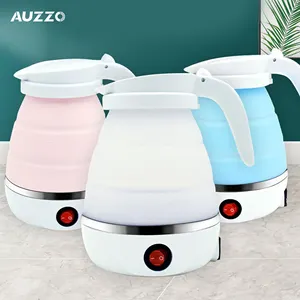 Latest Wholesale Top Quality Fashion Miniature Blue Silicone Electric Travel Kettle Foldable Kettle Travel Electric