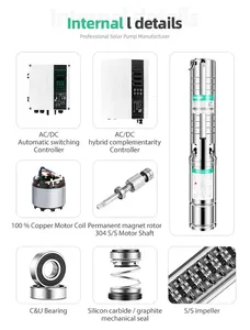 bibo Submersible <b>Pump</b> <b>Solar</b> Deep Well <b>Pump</b> Brushless With Control Box - Product Image 6