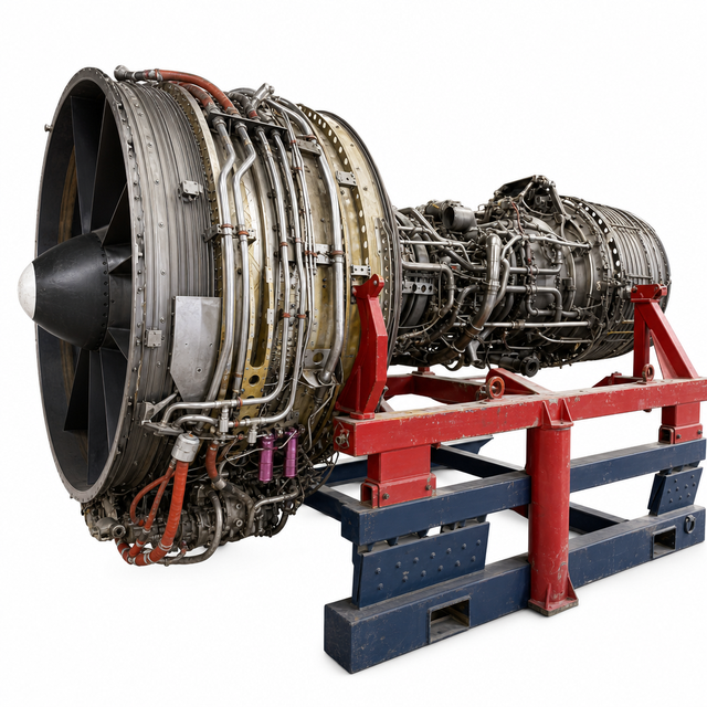 General Electric CF6-50C2 Turbofan Engine 51000 Lbf Thrust for McDonnell Douglas DC-10 Airbus A300 Commercial Aircraft Made