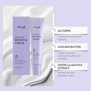 Crema Depilatoria Facial Herbal HOYGI con Aroma a Aloe, Acción Rápida, Limpieza Suave, No Irritante, Cuidado Cómodo para el Rostro - Product Image 1