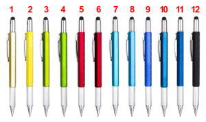 Promotional Multi-Functional Plastic Ballpoint <b>Pen</b> With 6-in-1 Stylus Screen Touch Custom Logo Printed for Stationery Gifts - Product Image 6